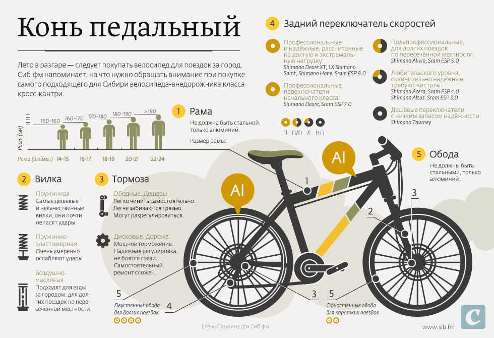 По каким параметрам лучше выбрать велосипед под себя. выбрать велосипед по росту и весу.